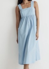 Madewell Cutout-Back Empire Midi Dress NWT Size 00