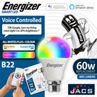 Energizer Wifi Smart LED 9W Gls B22 800lm Colour Changing Bulb