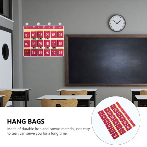 3 Sets Wall Storage Bag Cell Phone Classroom Pouch Calculator Holder Student - 第 7/12 張圖片