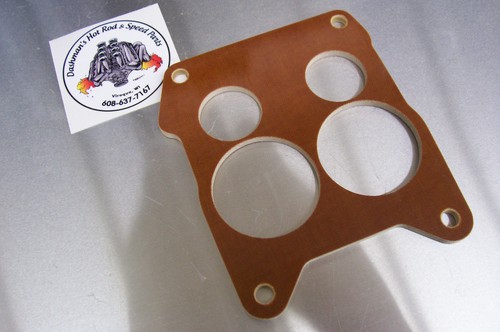 For Rochester Quadrajet Carburetor Phenolic Insulator Spacer Riser Vette 1968-72 - Picture 2 of 4