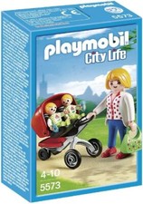 Playmobil® City Life 5573 Maman Avec Poussette De Jumeaux