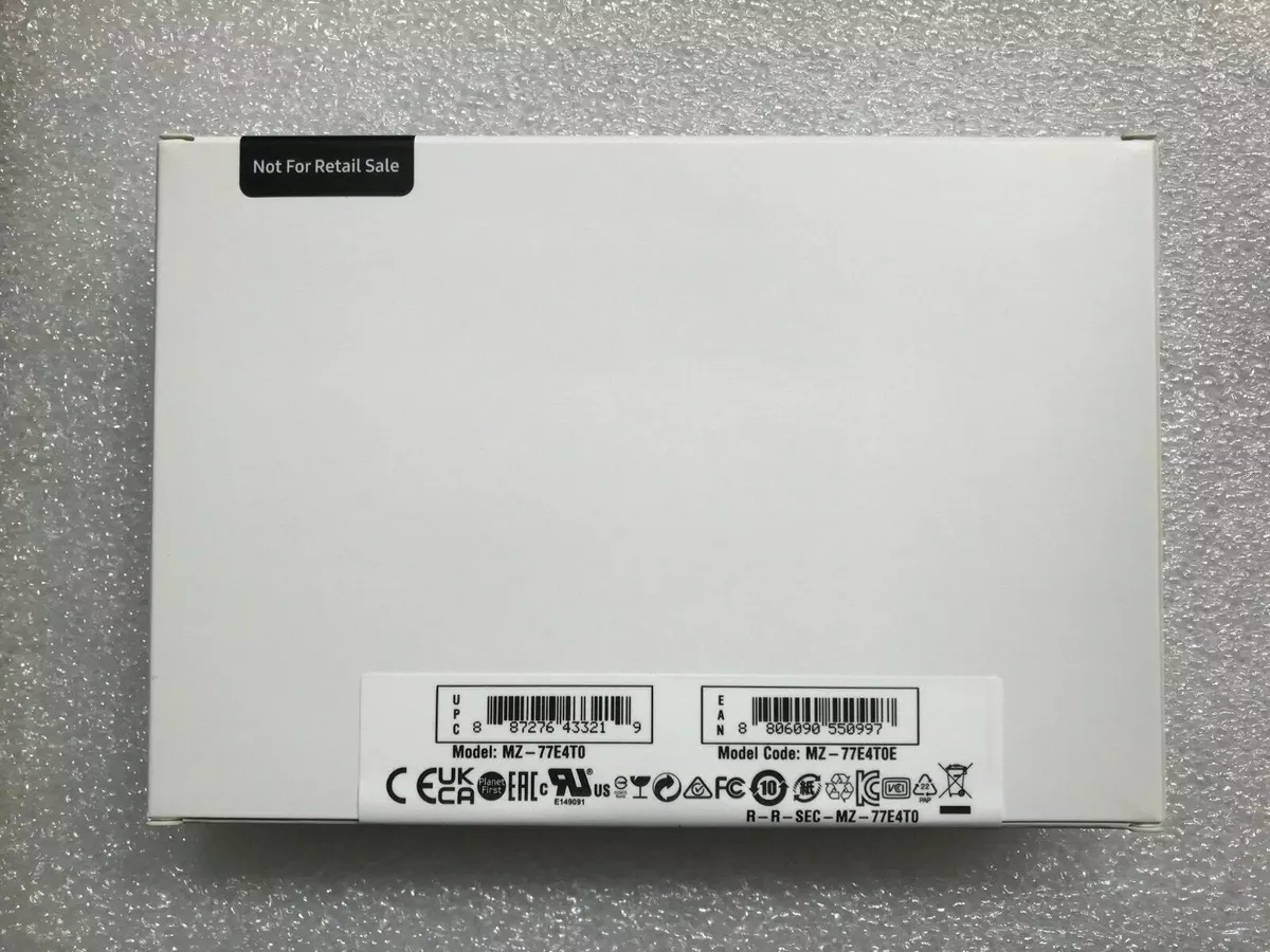 New Samsung 870 EVO 4TB SSD OEM in white box MZ-77E4T0 2.5 MZ