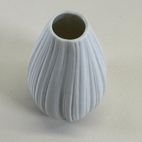 Rosenthal Studio-Line Linie Pleated Porcelain Vase Martin Freyer Germany - MCM - Picture 3 of 5