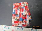 VTG COCA COLA ADVERTISING FABRIC 55' X 44", MARKED "THE COCA COLA CO