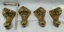 Vintage Brass Tub Clawfoot Feet Set of 4