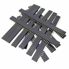 10pcs 2.54mm 40 Pin Straight Female Single Row Pin Header Strip PCB Connector