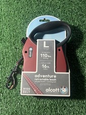 Alcott Expedition Retractable Leashes, Large, RED 16ft