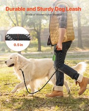 Rope Dog Leash, 6ft Heavy Duty Dog Leash With Comfortable Padded Handle, Strong