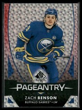 2023-24 SP Authentic #P-86 Zach Benson Pageantry Autographs