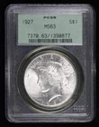 1927 P Peace Silver Dollar PCGS MS-63 OGH
