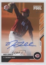 2020 Bowman Next Topps Now Prospect Pool Orange /5 Nick Lodolo #PP-10E Auto 0g0