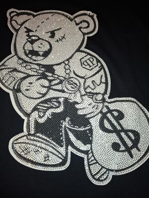 Hochwertiges T-Shirt von Philip Plein mit Swarovski Steinen. Colection-''Teddy''