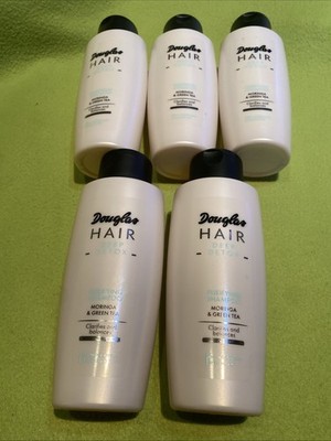 5 X Douglas Haar  Schampoo Deep Detox Moringa Grüner Tee . N E U a 250  ml
