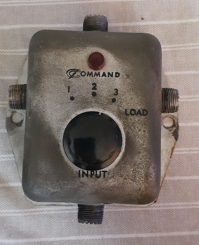 Vintage Command 3-Way CB HAM Radio Antenna Selector Switch