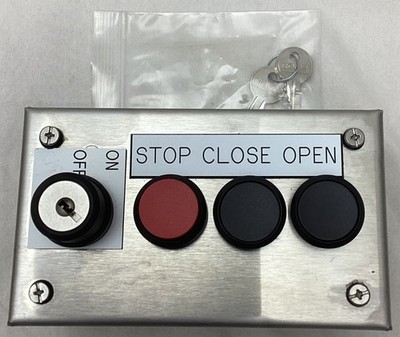Push Button System 3-Pos Open/Close/Stop & On & Off Lock