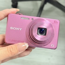 Sony Cyber-Shot DSC-WX220 Digital Camera 18 MP 10X Zoom English Pink Tested