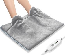 Electric Heated Foot Warmer Soft Flannel Foot Heater with 2h Auto Off 3 Hea...