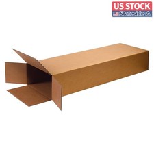 US Stock BOX USA Moving Side Loading Boxes, 18x6x45 In, 5 Pack, Kraft
