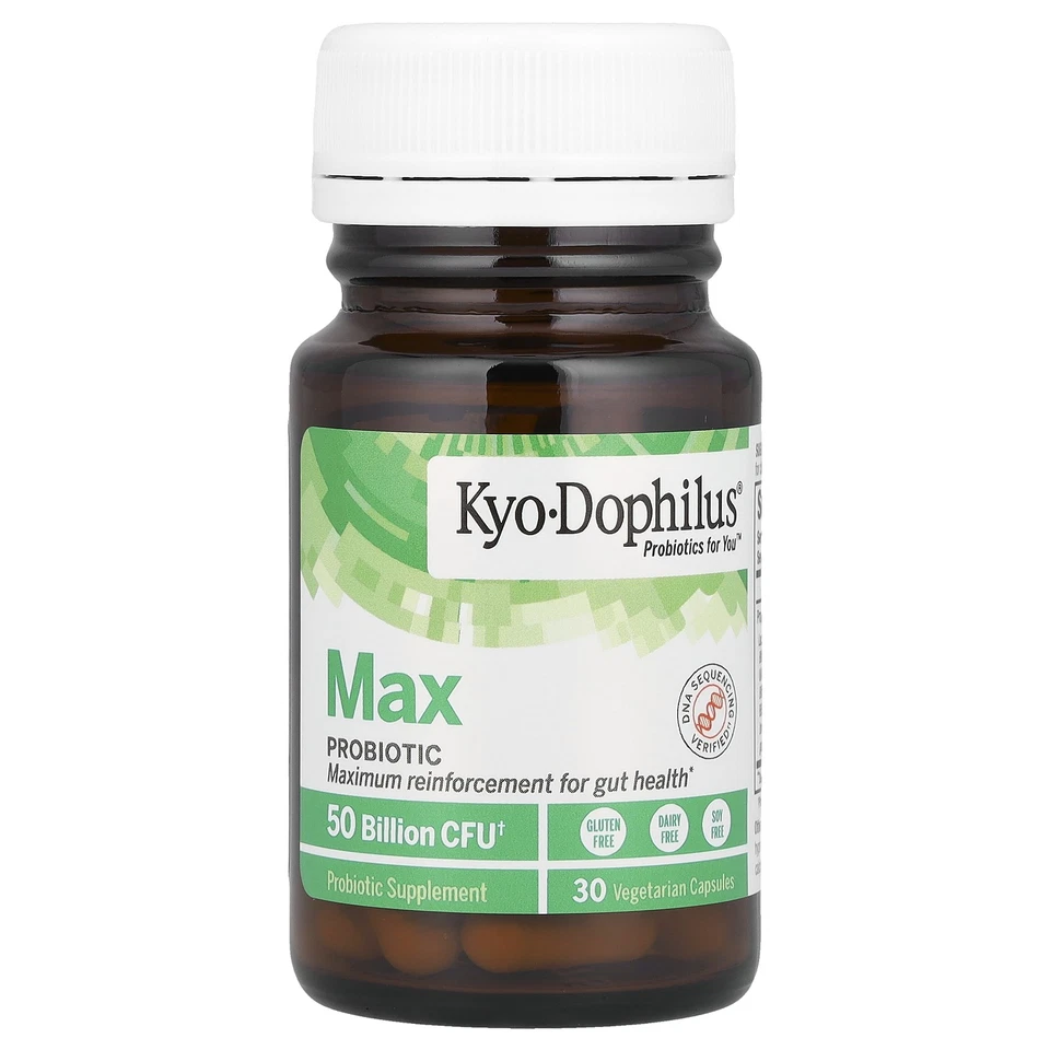 Kyo-Dophilus®, Probiótico Max, 50 mil millones de UFC, 30 cápsulas vegetarianas Foto 3 de 3