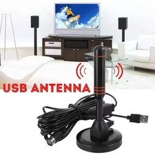 TV Antenna Digital 300 Mile Range HDTV Amplifier Signal Booster Indoor Outdoor