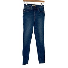 Madewell Women's Jeans 10" High Rise Skinny Blue Dark Wash Size 27T