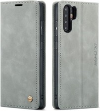 QLTYPRI Case for Huawei P30 Pro, Vintage PU Leather Wallet Case with Credit Car
