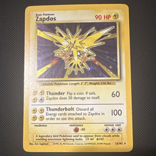 Wizards of the Coast Zapdos 16/102 Base Set Holo Rare Unlimited 1999 ENG 90HP on eBay
