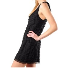 Vintage Free People Ruffle Mini Dress Indie Sleaze Clubwear 2010s XS