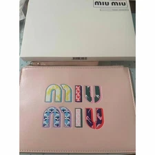 miu miu CLUTCH POCHETTE Pouch Pink Novelty