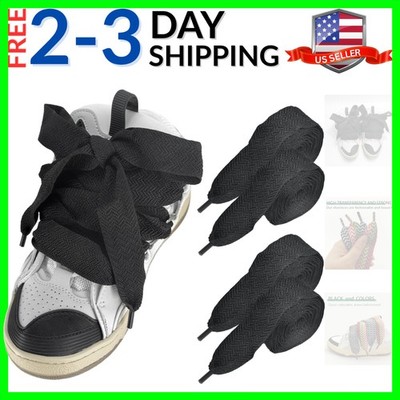 2 Pairs Thick Shoe Laces for Lanvin Sneakers, 3/32'3cm Jumbo Chunky Fat Shoel...