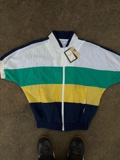 Vintage Christian Dior Monsieur Windbreaker Medium - White/Green/Yellow