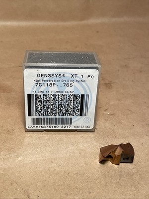 Gen3sys XT 1pc High Penetration Drilling Tip 49/64  7C118P-.765