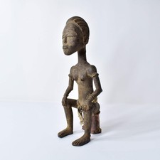 Baule Seated Wood Figure Côte d'Ivoire