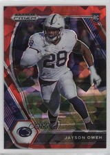 2021 Prizm Draft Picks Red Ice Odafe Oweh (Called Jayson on Card) Rookie RC 9hx. rookie card picture