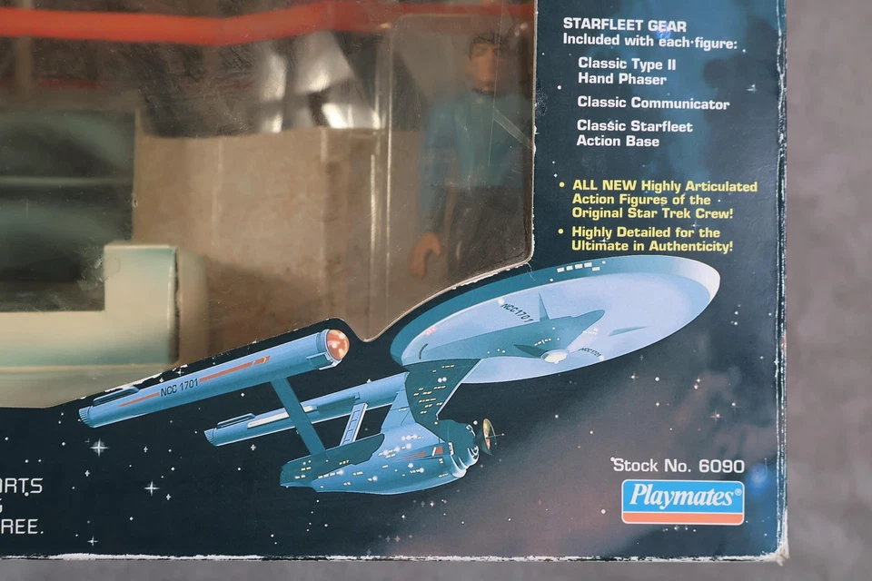 Vintage Classic Star Trek Bridge Crew Figure Set Playmates 6090 Limited Edition - Image 3 of 4