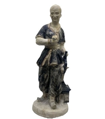 Vintage Andrea by Sadek Asian Man with Bird Figure Porcelain Limited Ed #23/231