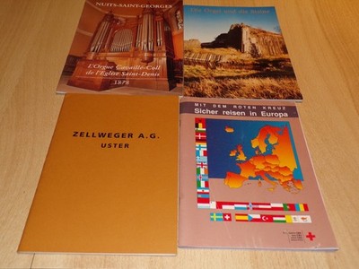 Konvolut 4 Zeitschriften '' Die gerissene Orgel Kirchenhals Saint Denis, di orgel und