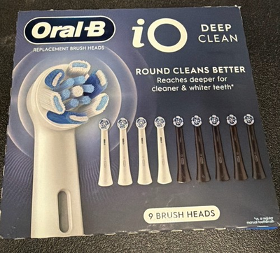 #ad #ad Oral B iO Deep Clean Replacement Toothbrush Head 9 count open box new $24.99