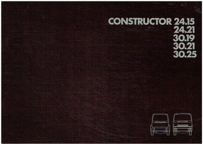 LEYLAND CONSTRUCTOR 24.15 24.21 30.19 30.21 & 30.25 1980 FACTORY SALES BROCHURE