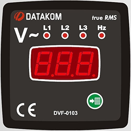 DATAKOM DVF-0103 Voltmetro digitale e pannello frequenzemetro (3 fasi) - Foto 1 di 3
