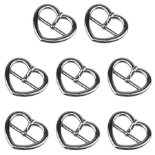 Quluxe 1 Inch Assorted Multi-Purpose Metal Roller Buckles, Heart-Shaped Belts...