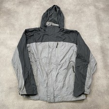 Champion Rain Jacket Men's Large Vintage Full Zip Hiking Coat, Grey