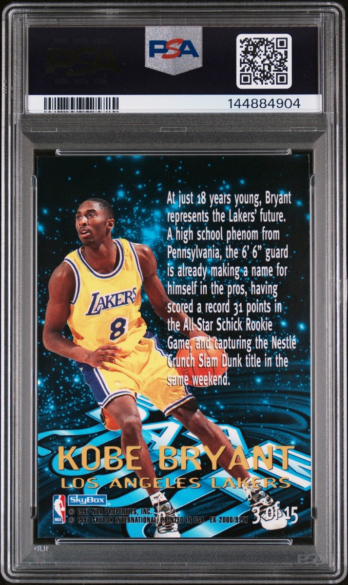 1996 SKYBOX E-X2000 STAR DATE 2000 #3 KOBE BRYANT PSA 7 | eBay