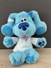 Nickelodeon Blue  s Clues Doctor Blue Interactive Plush Toy  Tested  Working 14"