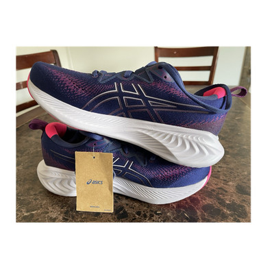 ASICS GEL-Cumulus 25 Cushioned Breathable Women's Running Shoes Navy Pink Purple