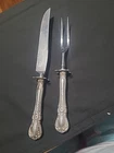 VINTAGE TOWLE STERLING SILVER CARVING SET. KNIFE AND FORK. OLD MASTER PATTERN