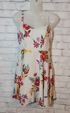 Old Navy White Smocked Floral Sun Dress