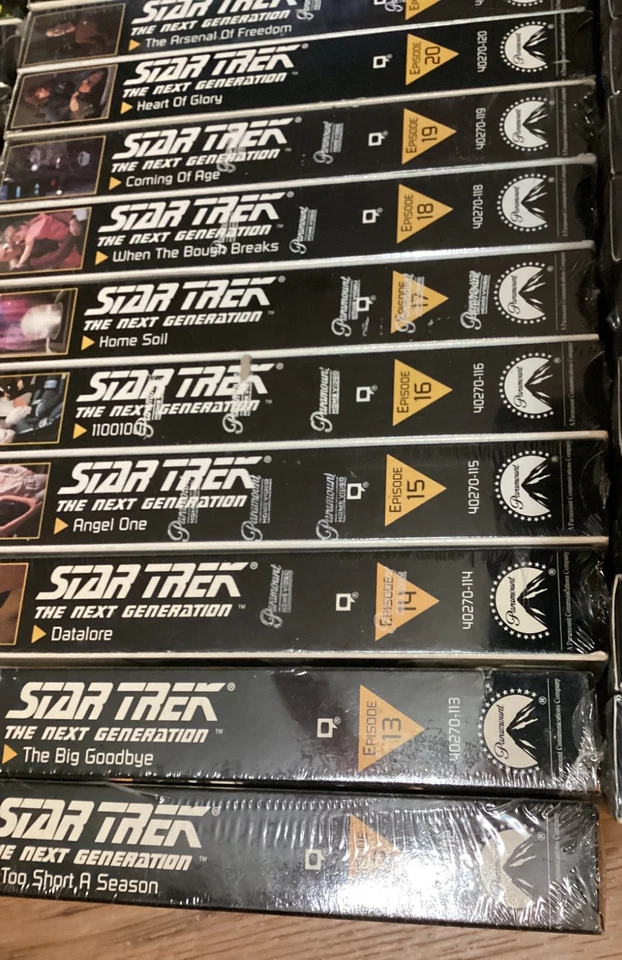 STAR TREK: The Next Generation - EPISODE #1 - 45 (VHS, 1987-89) New & Sealed - Image 3 of 4