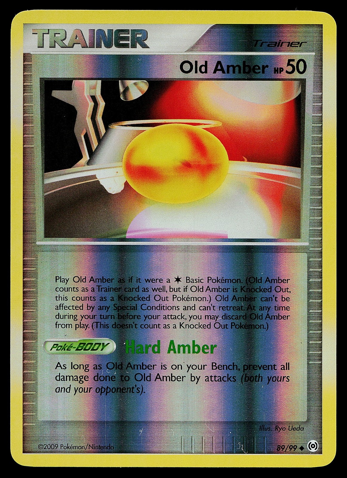 Pokemon Card - Old Amber Arceus 89/99 Uncommon Reverse Holo
