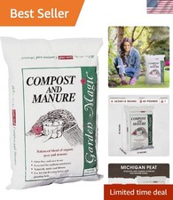 Compost and Manure Blend, Mix with Odor-Free Blend, 40 Lbs - Outdoor Lawn and... 1.43 per gallon